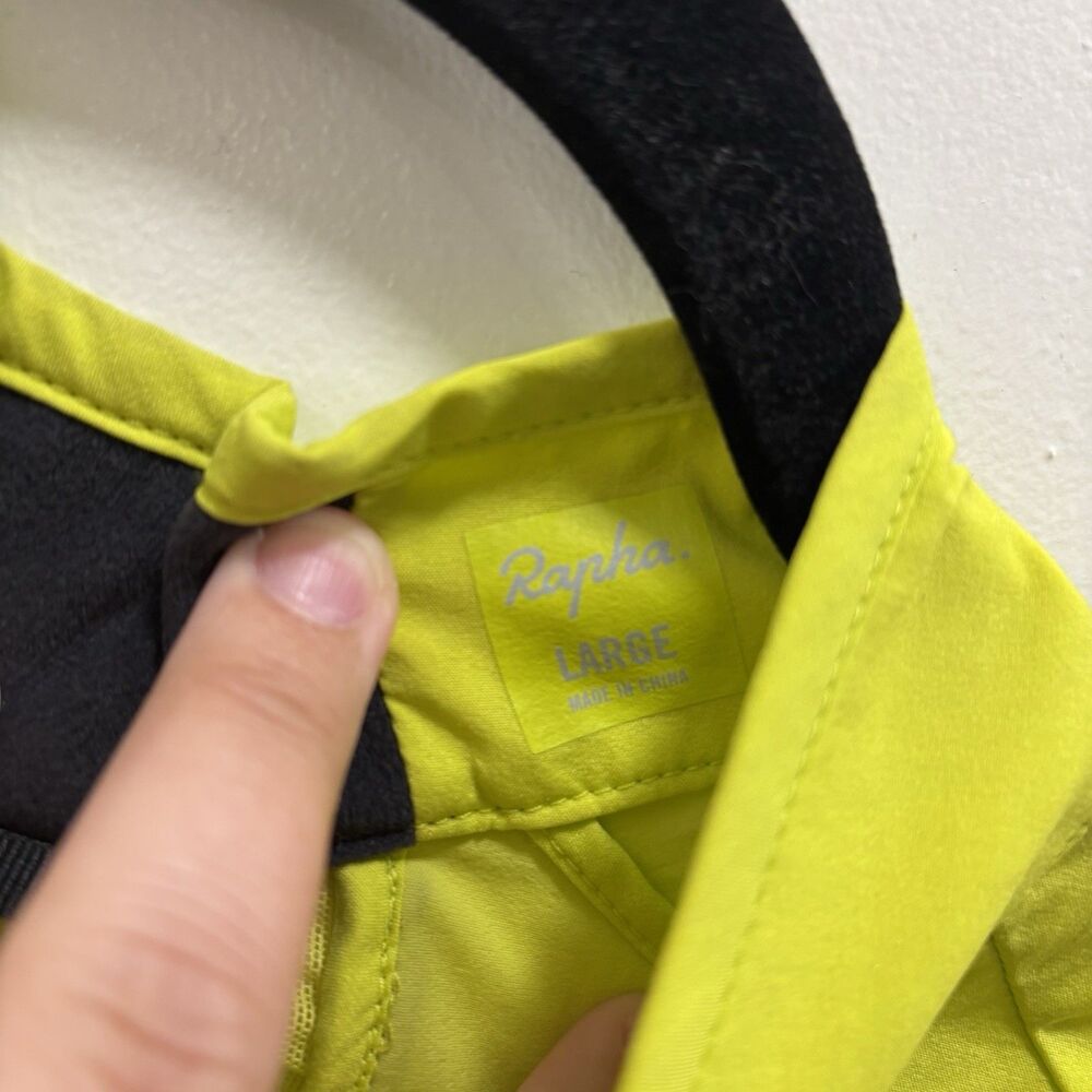 Rapha Men’s Large Cycling Classic Gilet Vest Yellow Chartreuse Lightweight - Picture 4 of 8